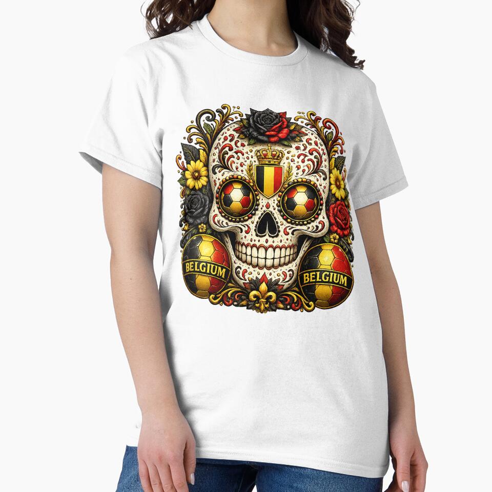 Belgium Soccer Skull by ShadowLabStudio
