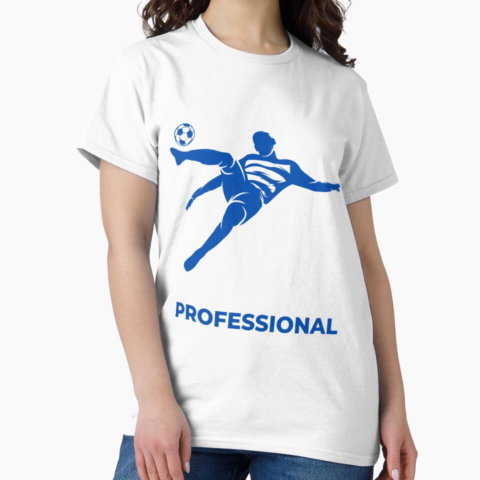 Football Blue Professional Flying Player | Soccer Professional Maestro by Football Stickers World