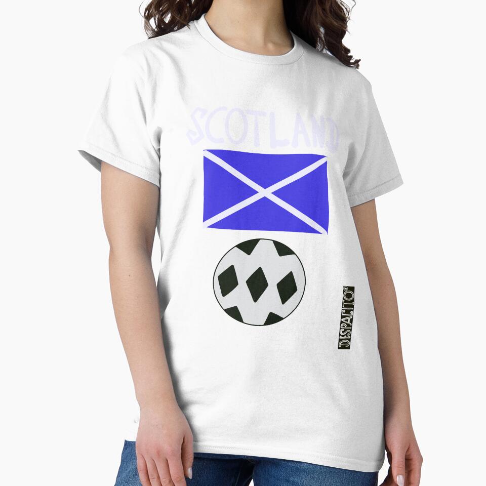 Despacito® Scotland Flag Black White Ball Design Text by DespacitoBrand
