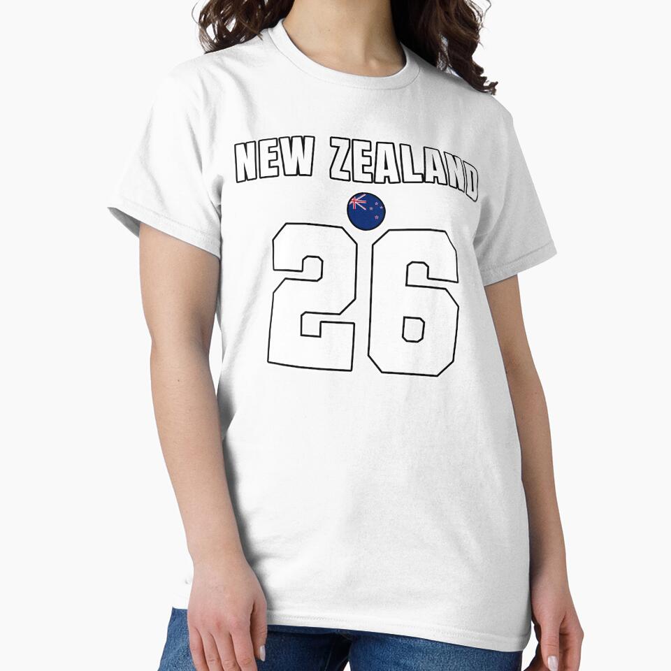 New Zealand 26 Football Shirt Style Design – New Zealand National Team Apparel by The Hairy Melon