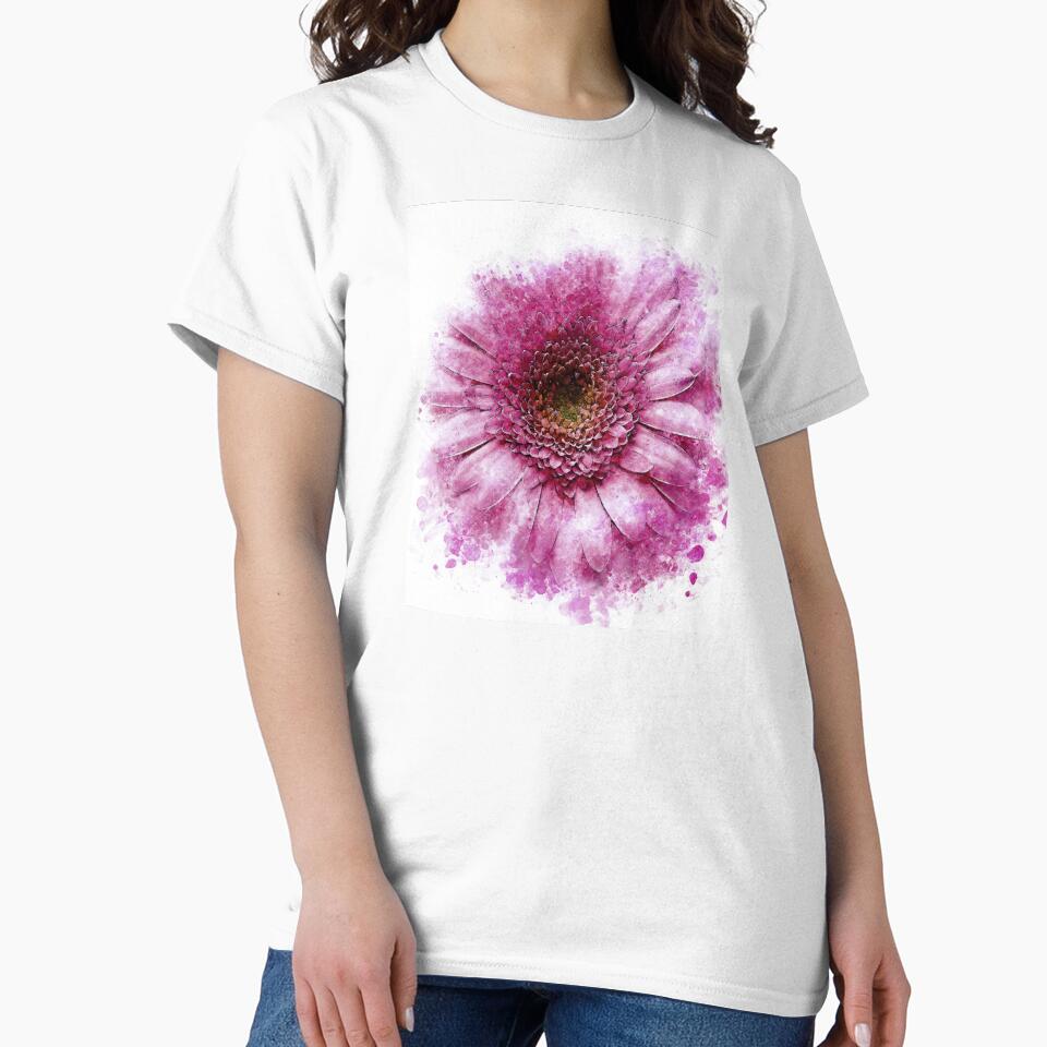 Pink gerbera Abstract color by artdragongift 15