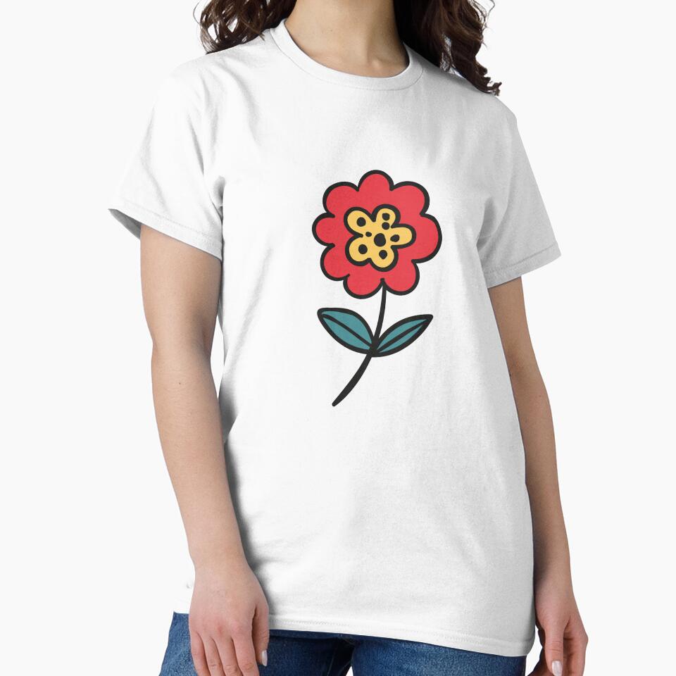A RED FLOWER 60'S POP ART STYLE by infinitearte
