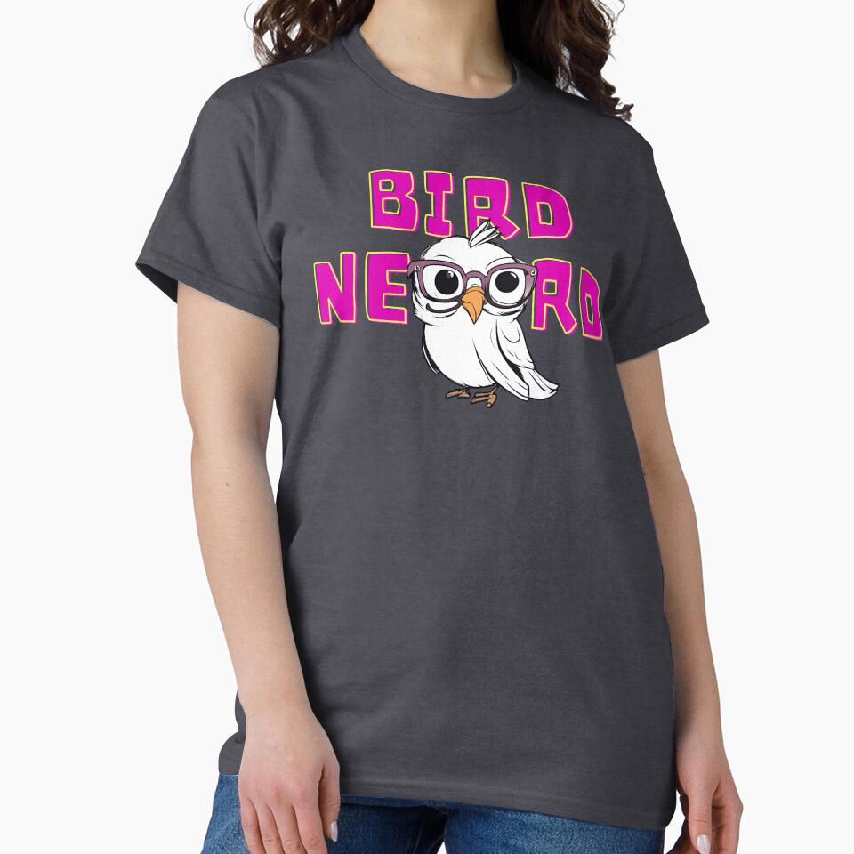 bird nerd owl pink design by TheWaterBirds