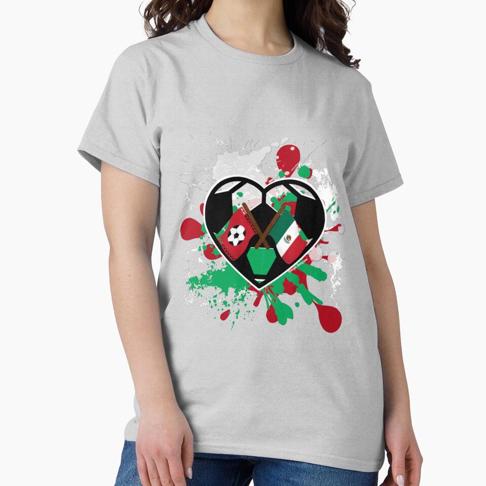Soccer and Mexican Flag Soccer Heart by artbyomega
