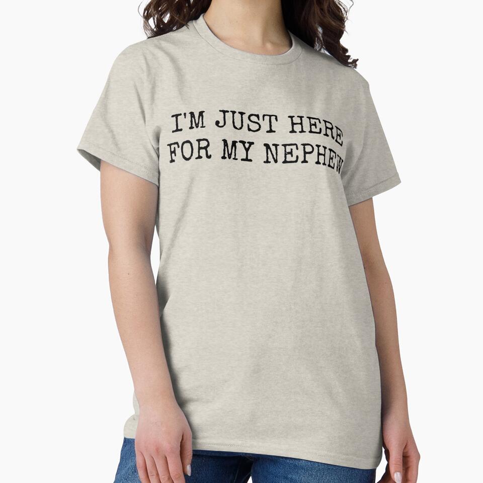 Funny Aunt and Uncle Gift I'm Just Here For My Nephew Retro by Ali-printshop