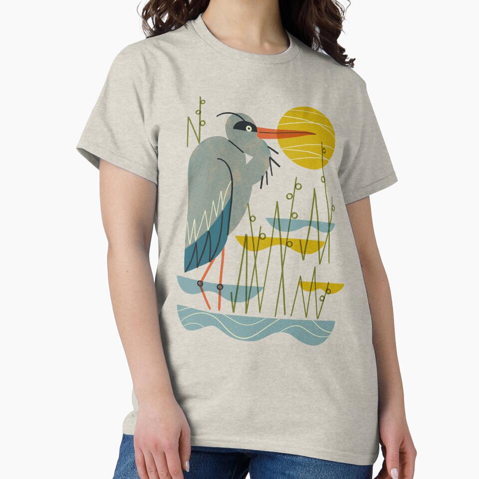 Heron Among Reeds by Renea L Thull