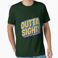 Outta Sight Neon Retro Tee Shirt by ArtComixHaven