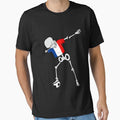 Dabbing Soccer Football Skeleton France by melsens