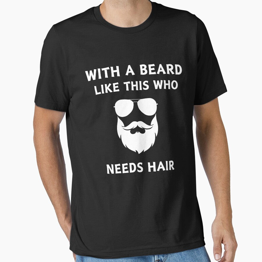 With a beard like this who needs a hair Beard lover Gift For Men by ZACK ART