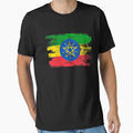 Ethiopia Shirt Gift Country Flag Patriotic Travel Africa Light by threadsmonkey