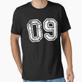 Sport Team Jersey 00 T Shirt Football Soccer Baseball Hockey Basketball Nine 9 09 Number by arcadetoystore