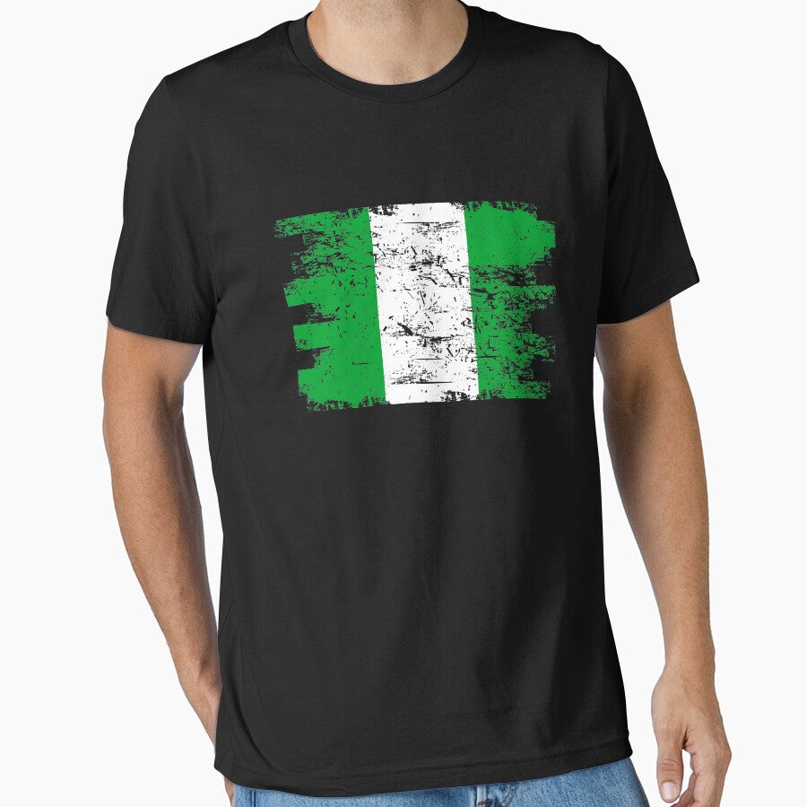 Nigeria Shirt Gift Country Flag Patriotic Travel Africa Light by threadsmonkey