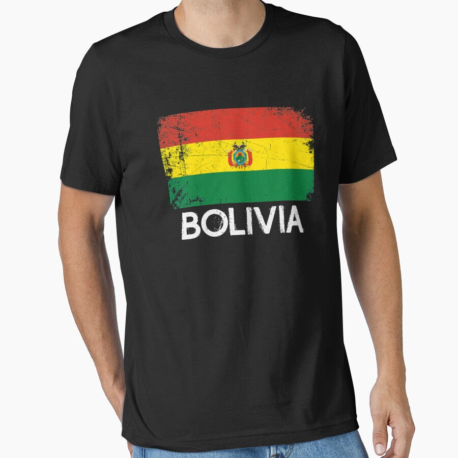 Bolivian Flag Design | Vintage Made In Bolivia Gift by melsens