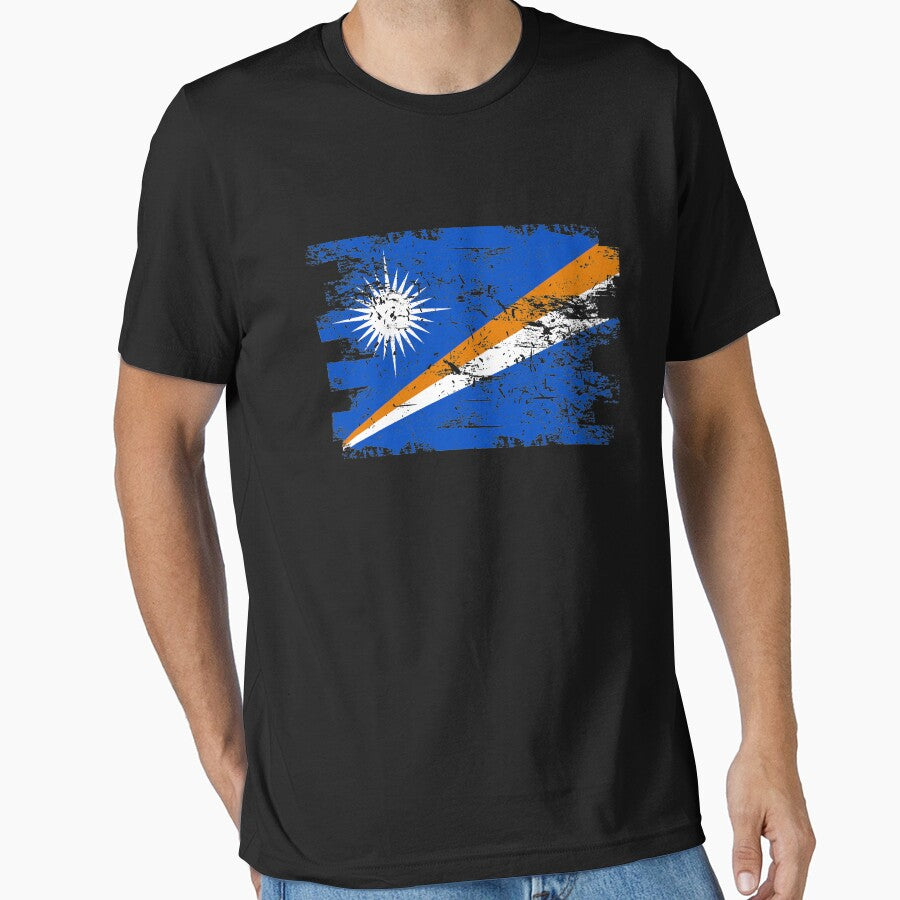 Marshall Islands Shirt Gift Country Flag Patriotic Travel Oceania Light by threadsmonkey