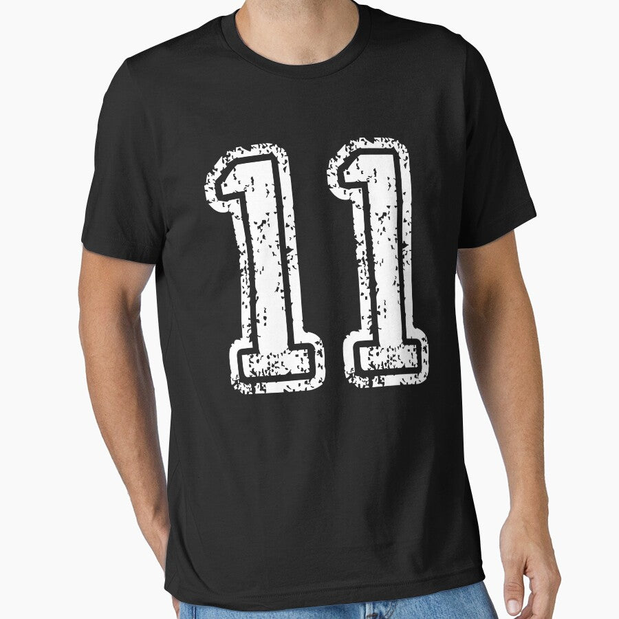 Sport Team Jersey 11 T Shirt Football Soccer Baseball Hockey Basketball Eleven 11 011 Number by arcadetoystore