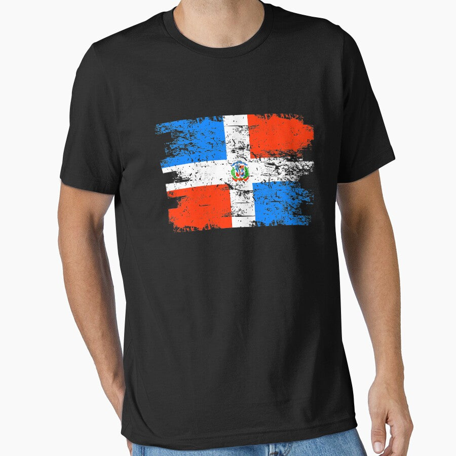 Dominican Republic Flag Gift Country Patriotic Travel Shirt Americas Light by threadsmonkey