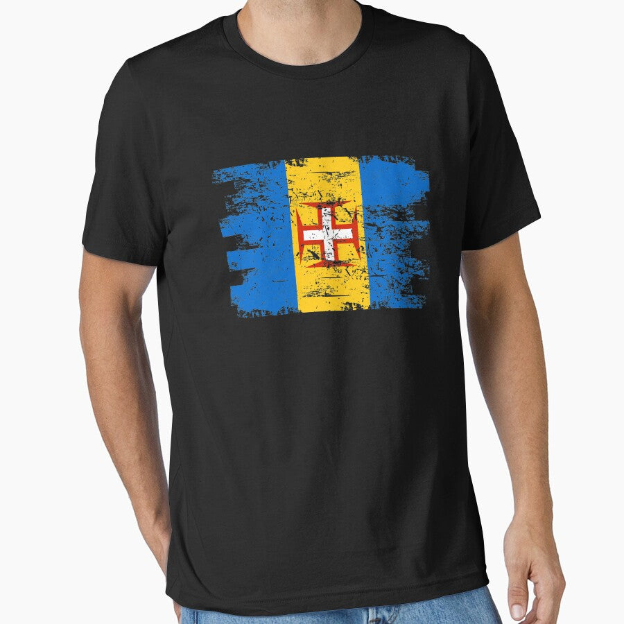 Madeira Shirt Gift Country Flag Patriotic Travel Africa Light by threadsmonkey