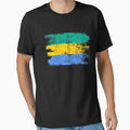 Gabon Shirt Gift Country Flag Patriotic Travel Africa Light by threadsmonkey