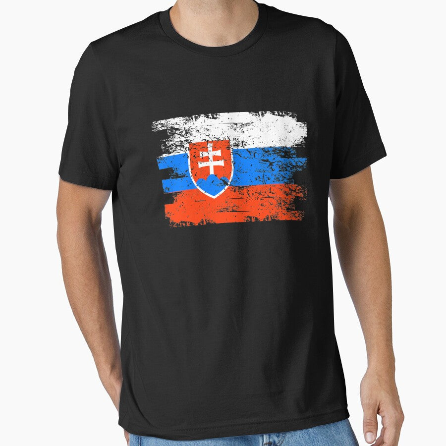 Slovakia Gift Country Flag Patriotic Travel Shirt Europe Light by threadsmonkey