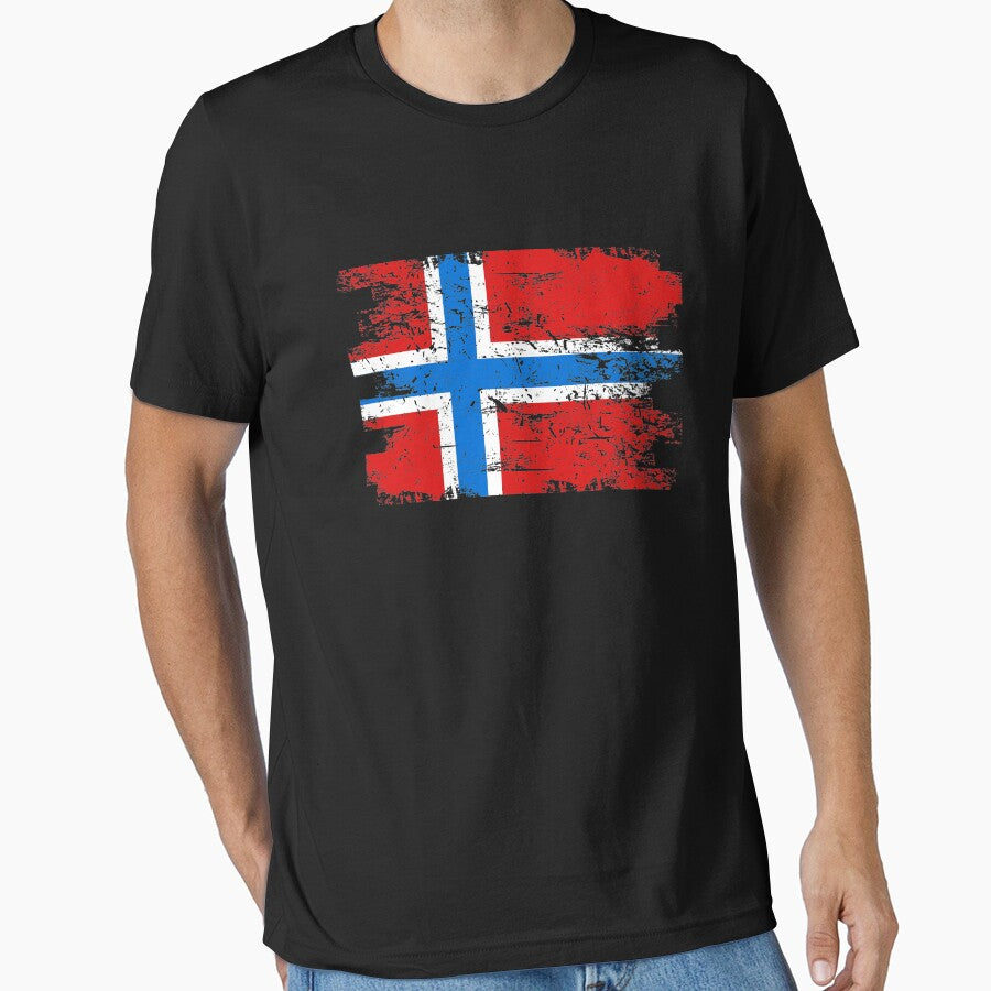 Norway Gift Country Flag Patriotic Travel Shirt Europe Light by threadsmonkey