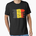 Belgium Gift Country Flag Patriotic Travel Shirt Europe Light by threadsmonkey