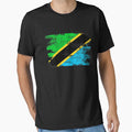 Tanzania Shirt Gift Country Flag Patriotic Travel Africa Light by threadsmonkey