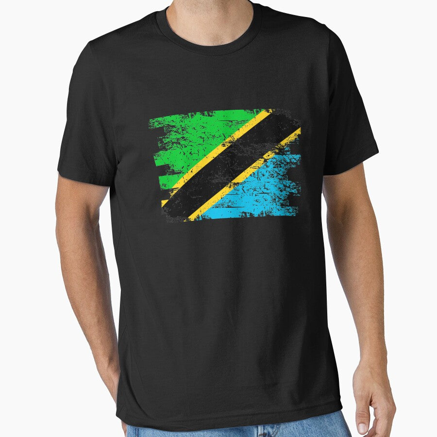 Tanzania Shirt Gift Country Flag Patriotic Travel Africa Light by threadsmonkey