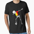 Dabbing Soccer Football Skeleton Belgium by melsens