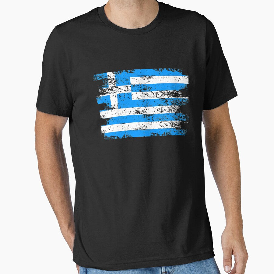 Greece Gift Country Flag Patriotic Travel Shirt Europe Light by threadsmonkey