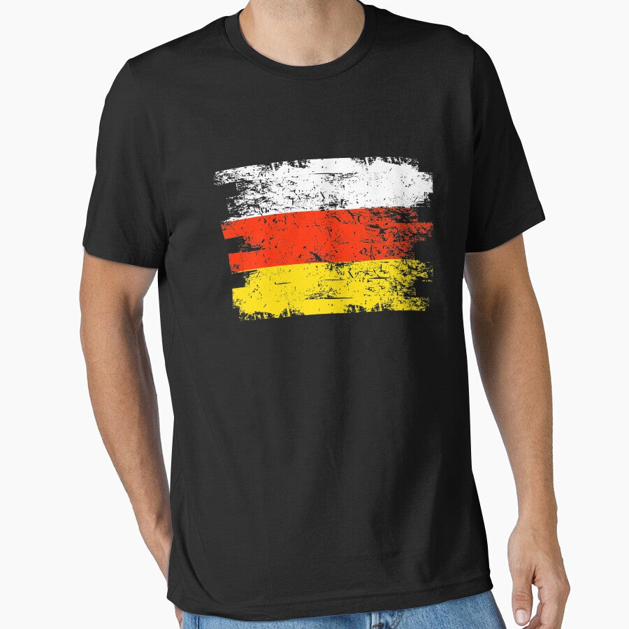 South Ossetia Shirt Gift Country Flag Patriotic Travel Asia Light by threadsmonkey
