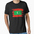 Maldives Shirt Gift Country Flag Patriotic Travel Asia Light by threadsmonkey