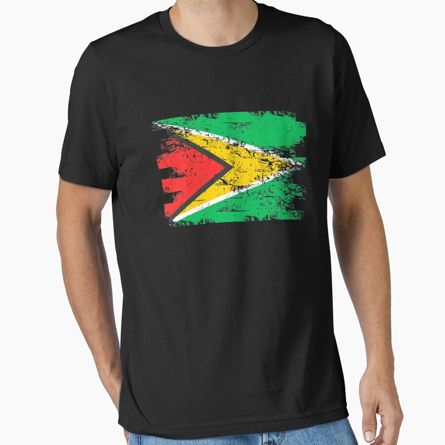 Guyana Flag Gift Country Patriotic Travel Shirt Americas Light by threadsmonkey