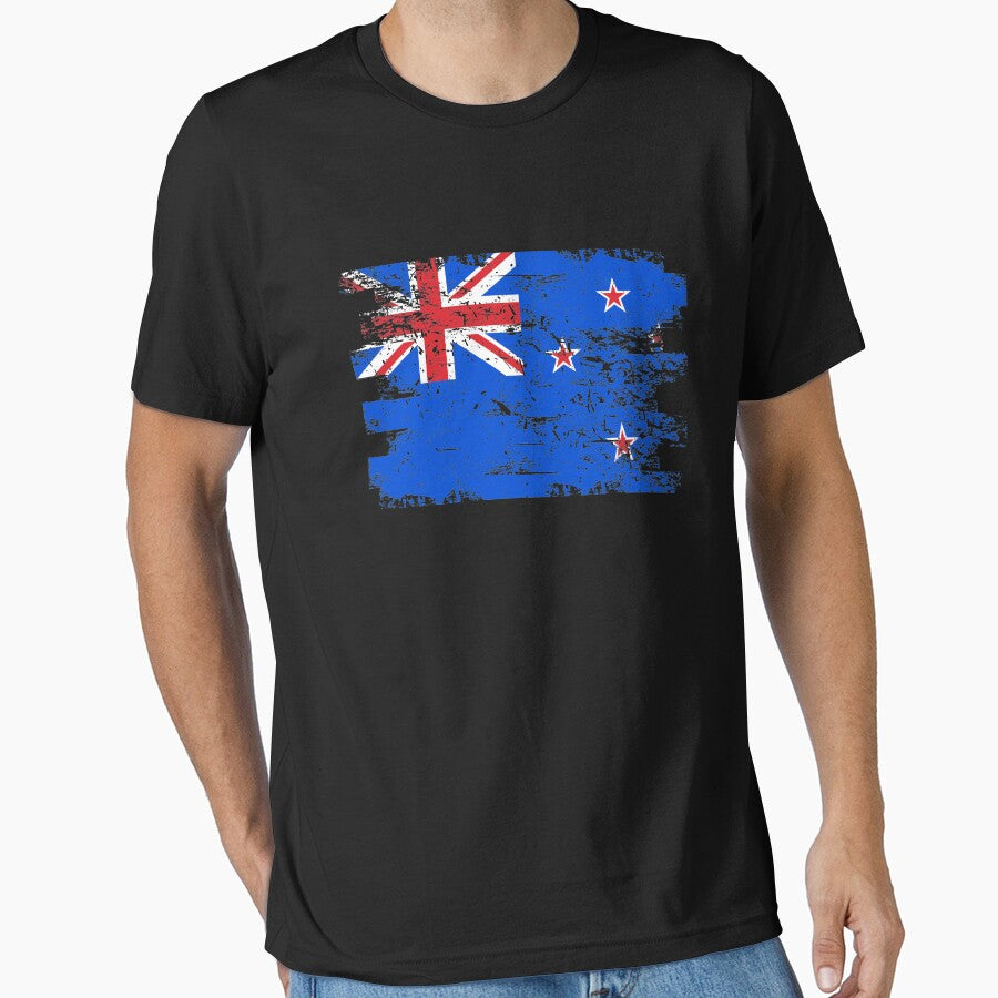 New Zealand Shirt Gift Country Flag Patriotic Travel Oceania Light by threadsmonkey