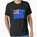 New Zealand Shirt Gift Country Flag Patriotic Travel Oceania Light by threadsmonkey