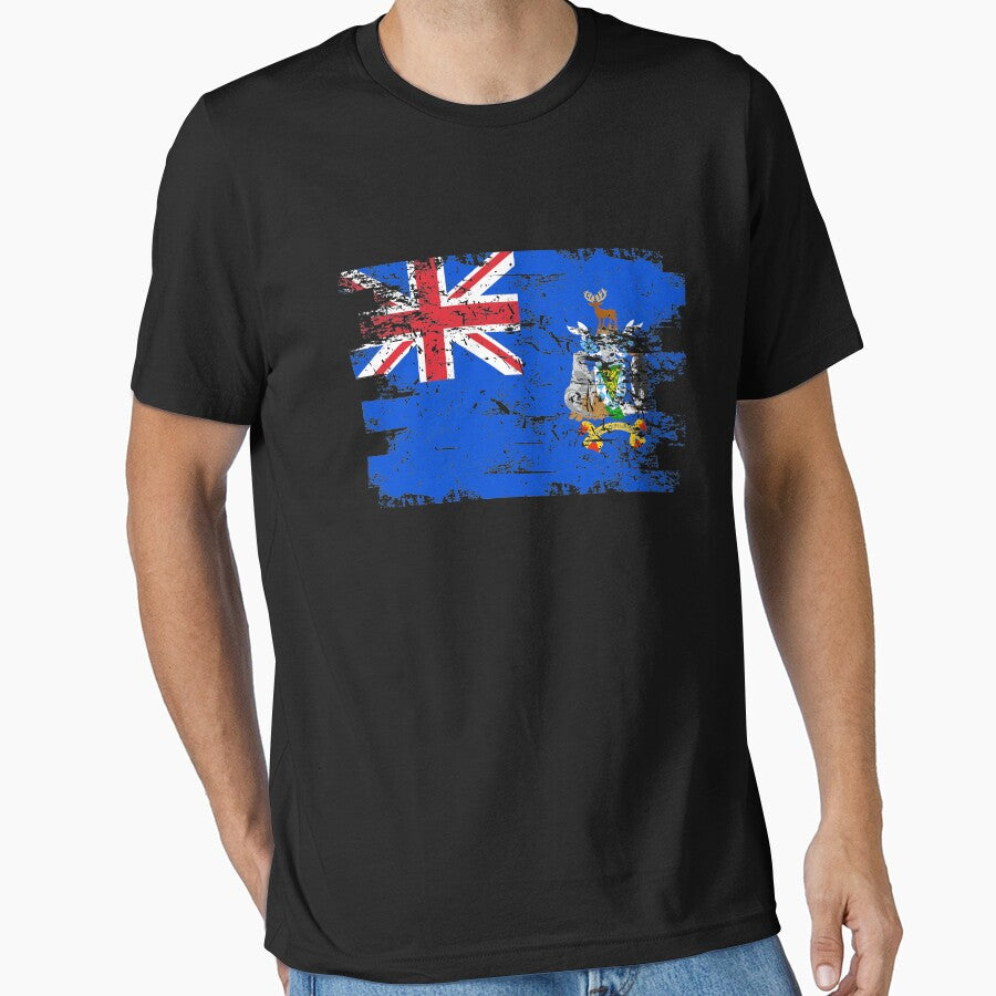 South Georgia Flag Gift Country Patriotic Travel Shirt Americas Light by threadsmonkey