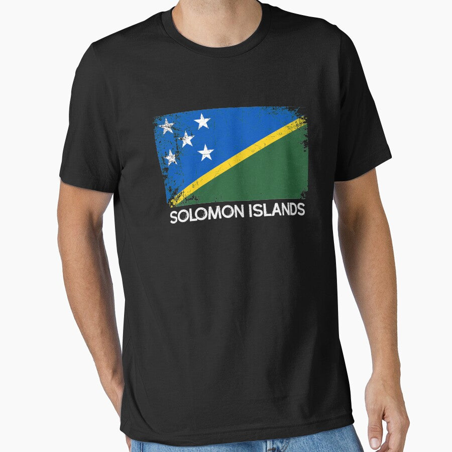 Flag Design | Vintage Made In Solomon Islands Gift by melsens