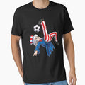 Soccer Uncle Sam T shirt 4th of July Kids Boys American Flag by LiqueGifts