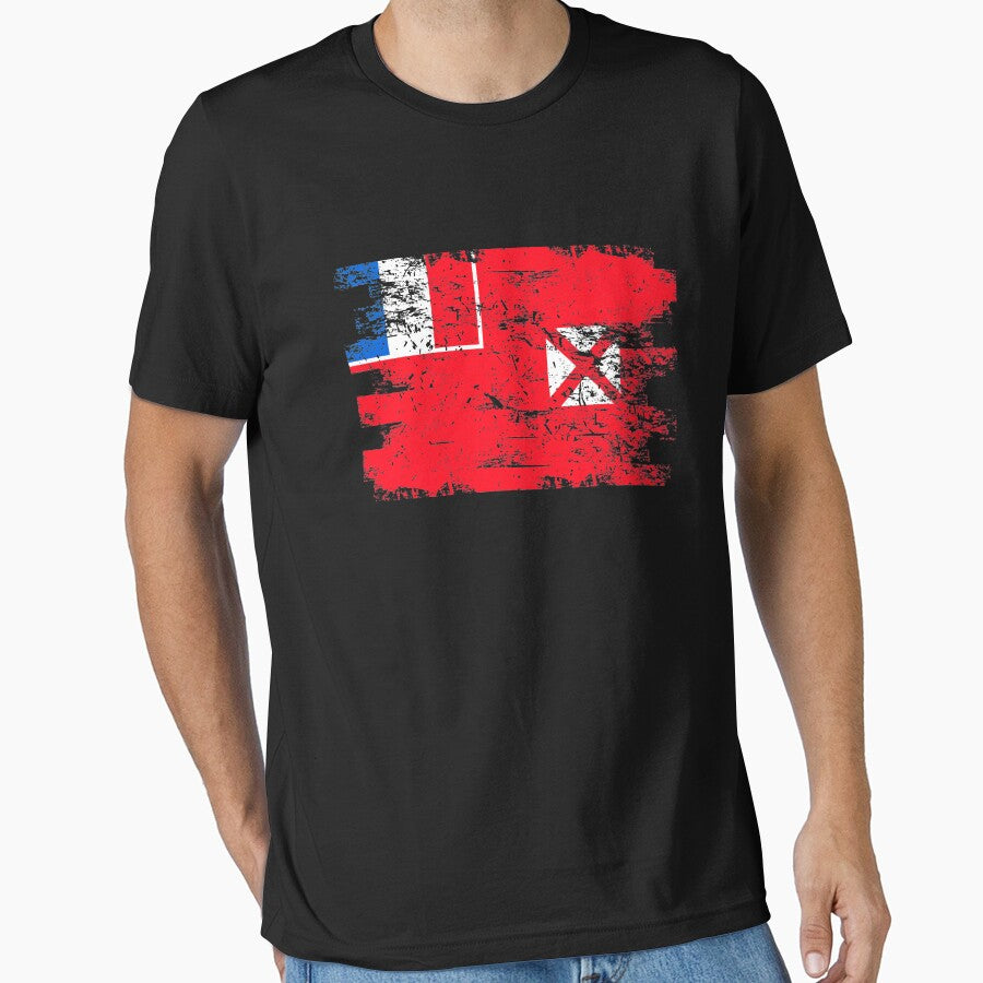 Wallis Futuna Shirt Gift Country Flag Patriotic Travel Oceania Light by threadsmonkey