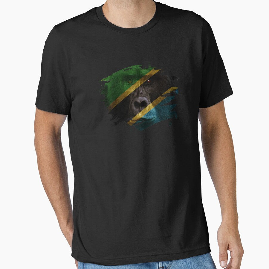 Tanzania Gorilla Flag by ockshirts