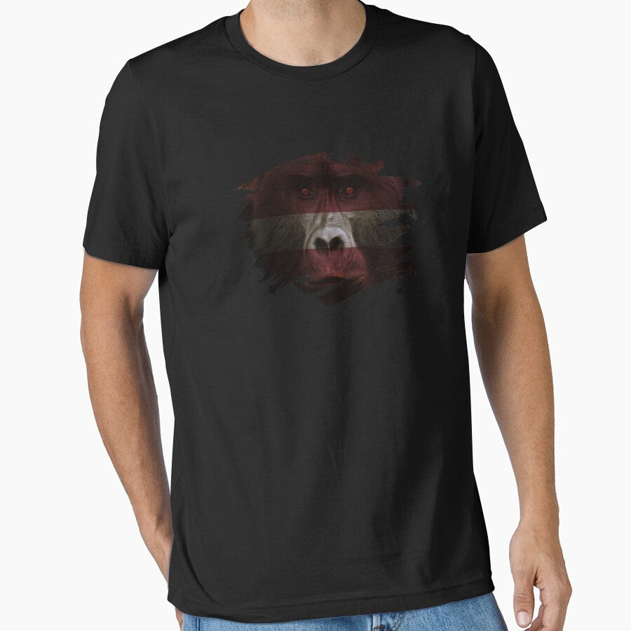 Latvia Gorilla Flag by ockshirts