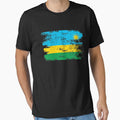 Rwanda Shirt Gift Country Flag Patriotic Travel Africa Light by threadsmonkey