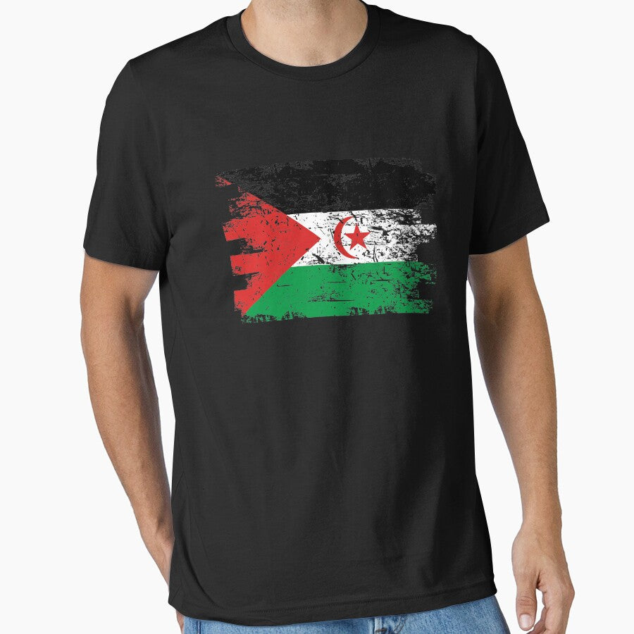 Sahrawi Arab Republic Shirt Gift Country Flag Patriotic Travel Africa Light by threadsmonkey
