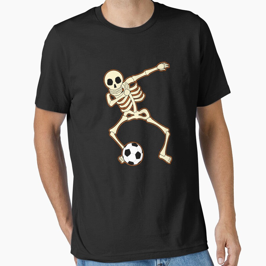 Dabbing Football Skeleton Halloween Soccer Hip Hop Gift by melsens