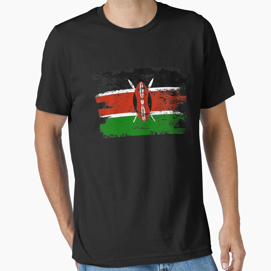 Kenya Shirt Gift Country Flag Patriotic Travel Africa Light by threadsmonkey