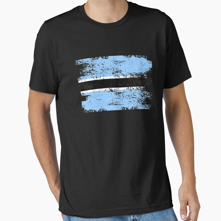 Botswana Shirt Gift Country Flag Patriotic Travel Africa Light by threadsmonkey