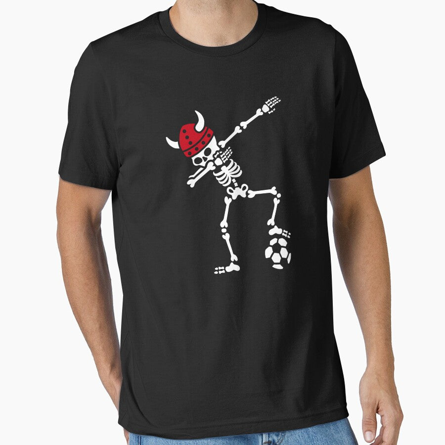 Denmark dab dabbing skeleton soccer football by LaundryFactory