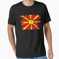 Macedonia Gift Country Flag Patriotic Travel Shirt Europe Light by threadsmonkey