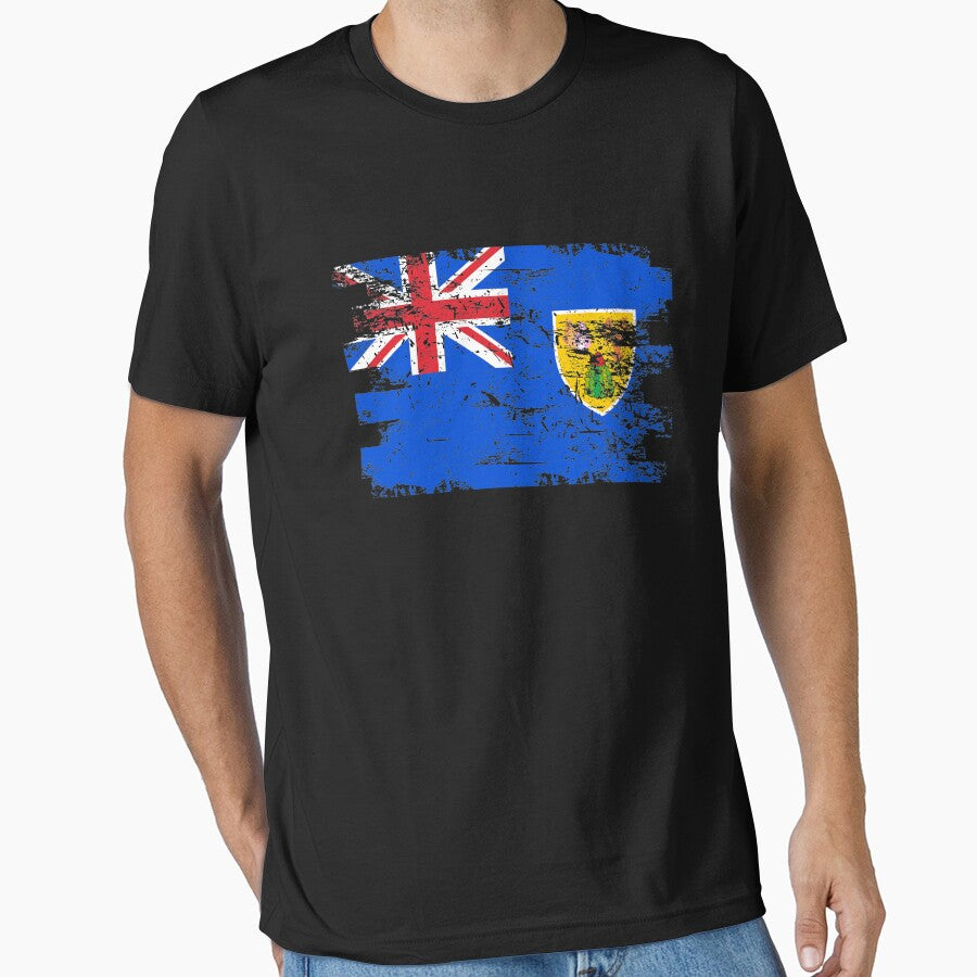 Turks Caicos Islands Flag Gift Country Patriotic Travel Shirt Americas Light by threadsmonkey
