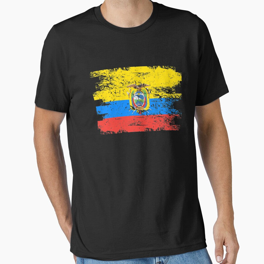 Ecuador Flag Gift Country Patriotic Travel Shirt Americas Light by threadsmonkey