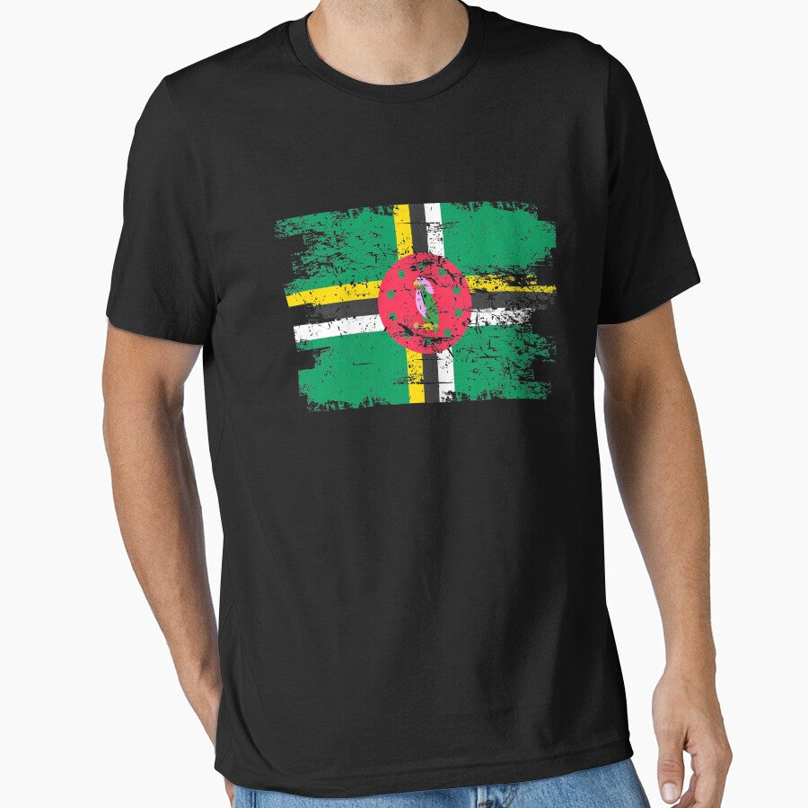 Dominica Flag Gift Country Patriotic Travel Shirt Americas Light by threadsmonkey